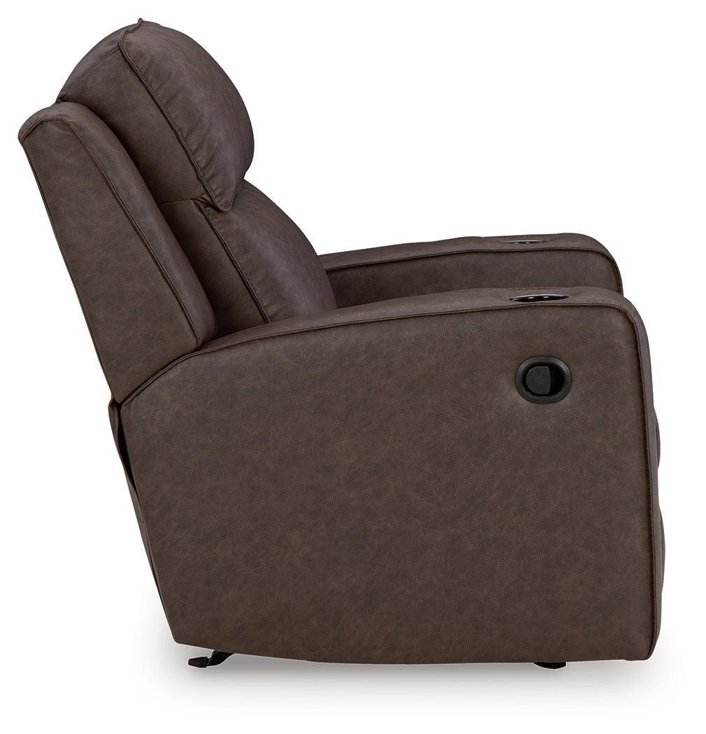 Lavenhorne Granite Faux Leather Rocker Recliner