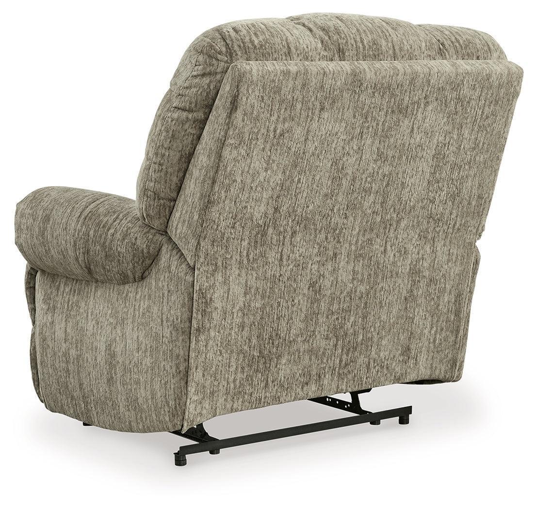 Movie Man Taupe Velvet Recliner