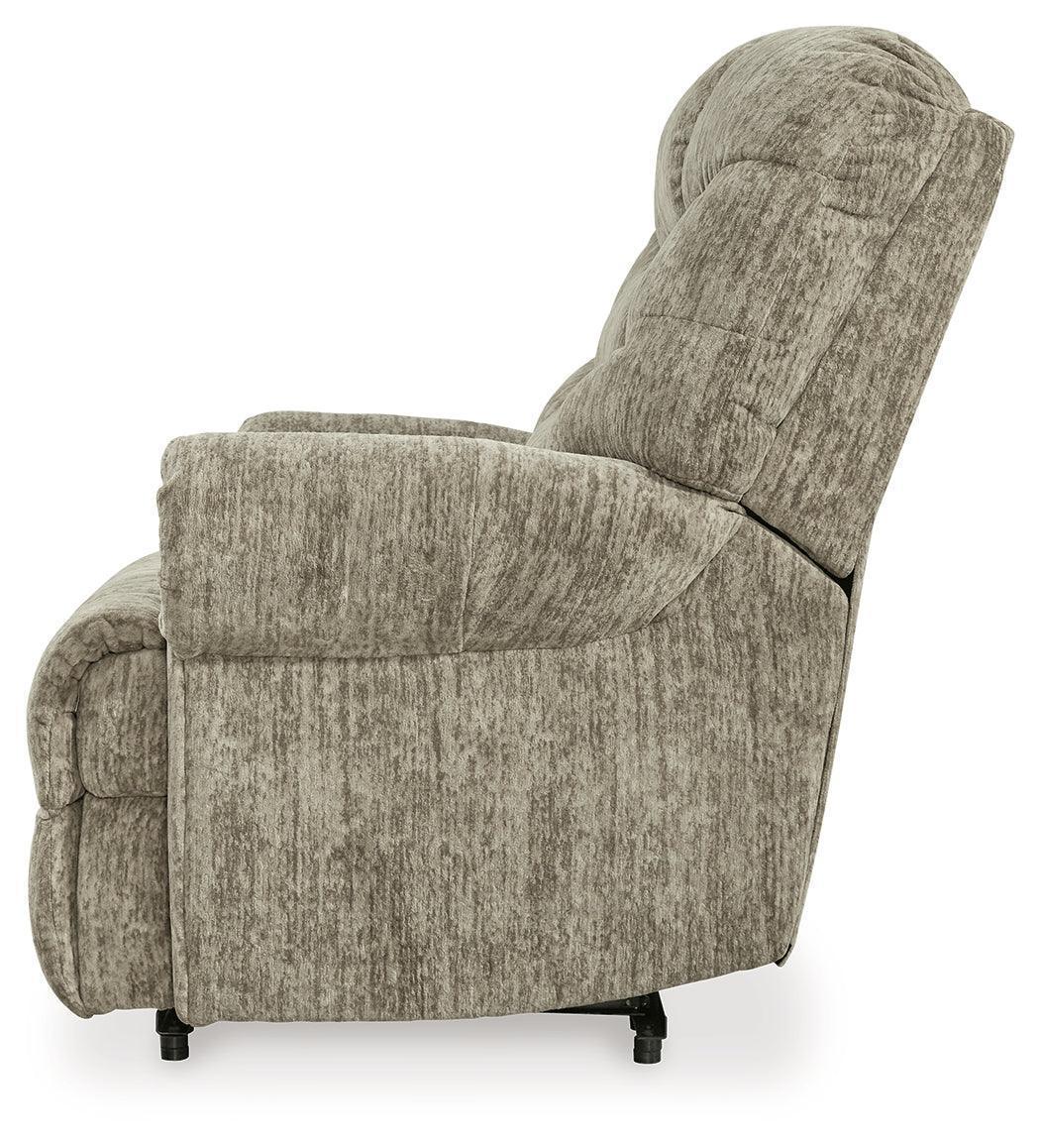 Movie Man Taupe Velvet Recliner