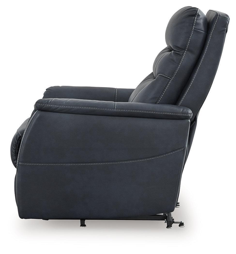 Strawbill Sapphire Faux Leather Power Lift Recliner