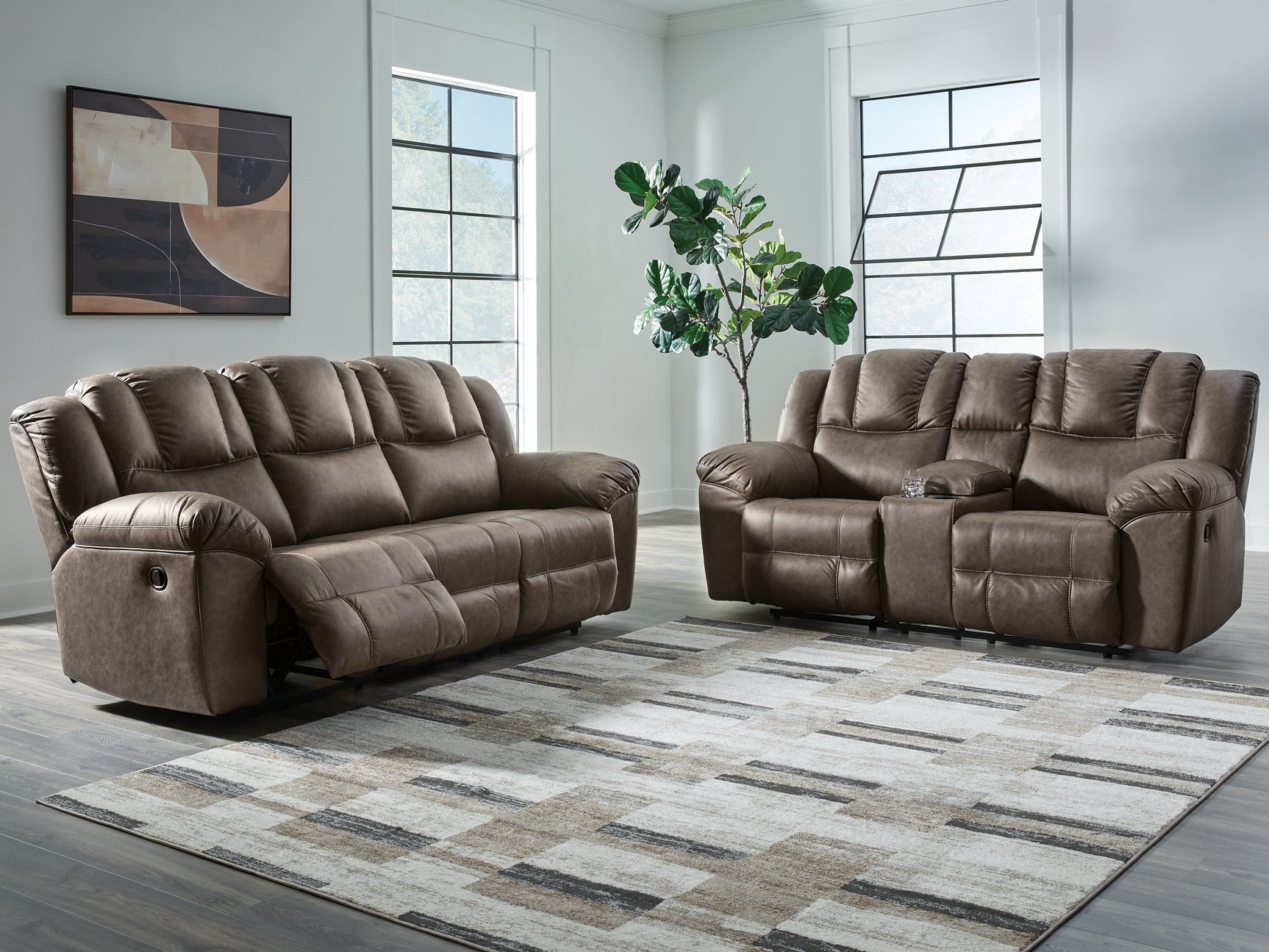 Lowilla Driftwood Sofa and Loveseat