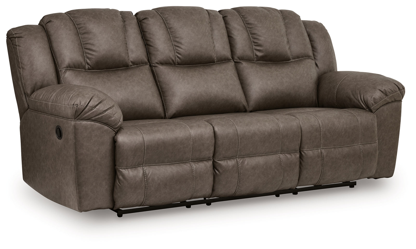 Lowilla Driftwood Faux Leather Reclining Sofa