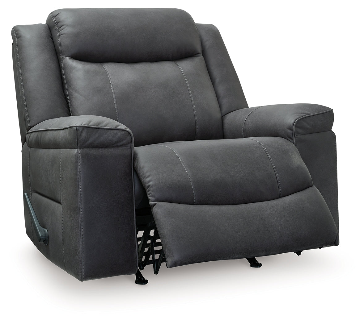 Status Check Shadow Faux Leather Recliner