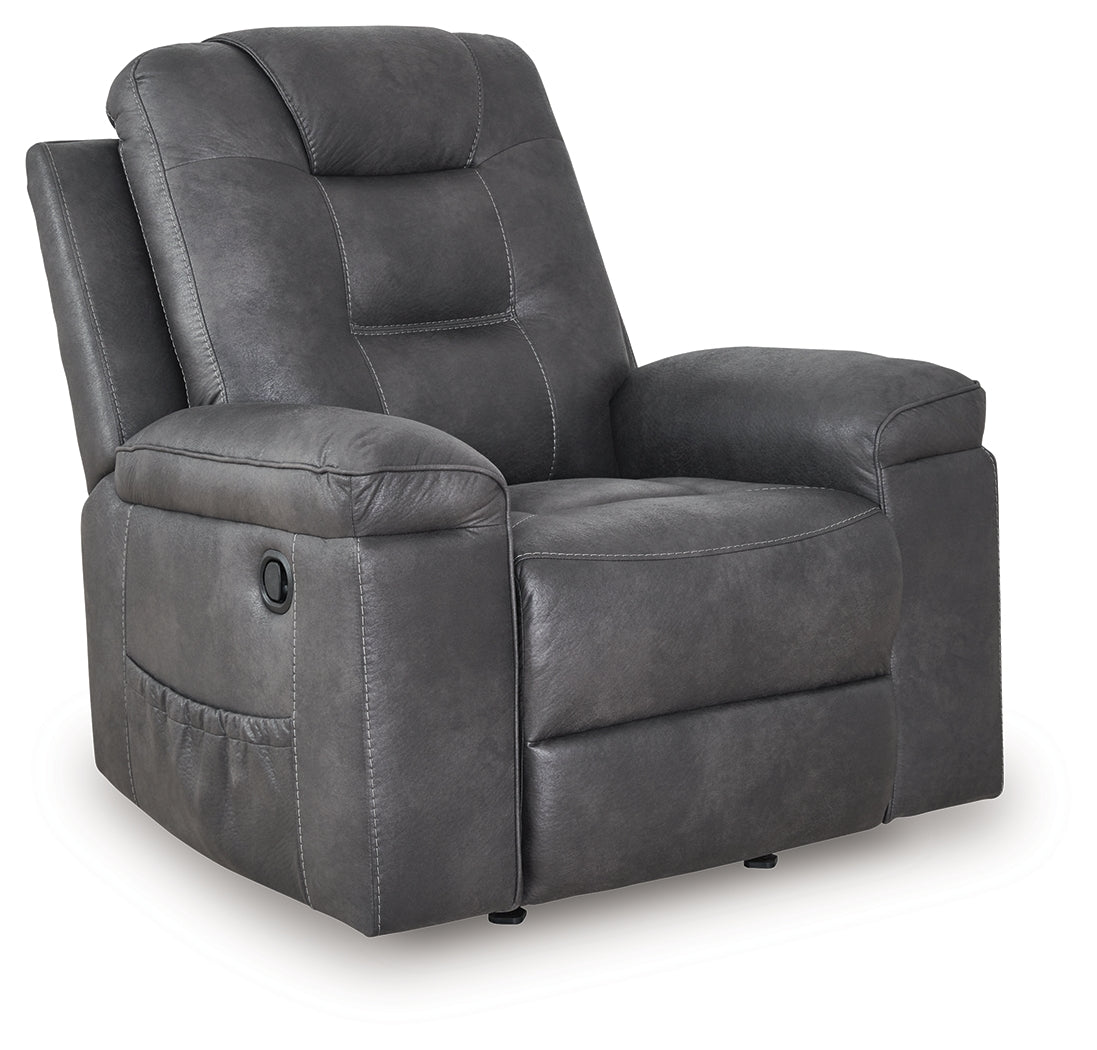 Stockworth Granite Faux Leather Recliner