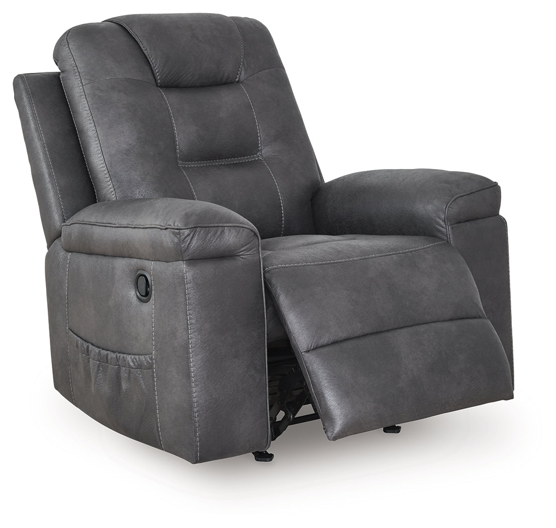 Stockworth Granite Faux Leather Recliner