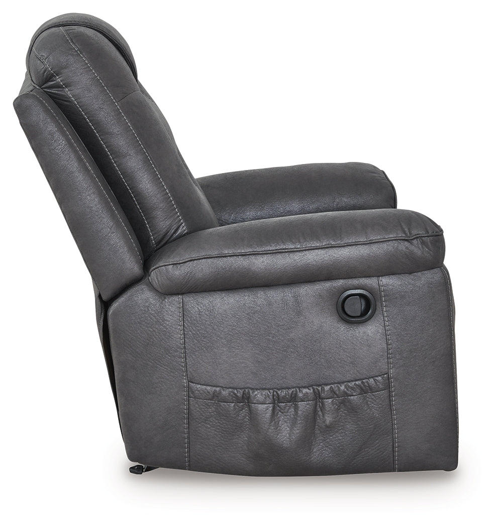 Stockworth Granite Faux Leather Recliner