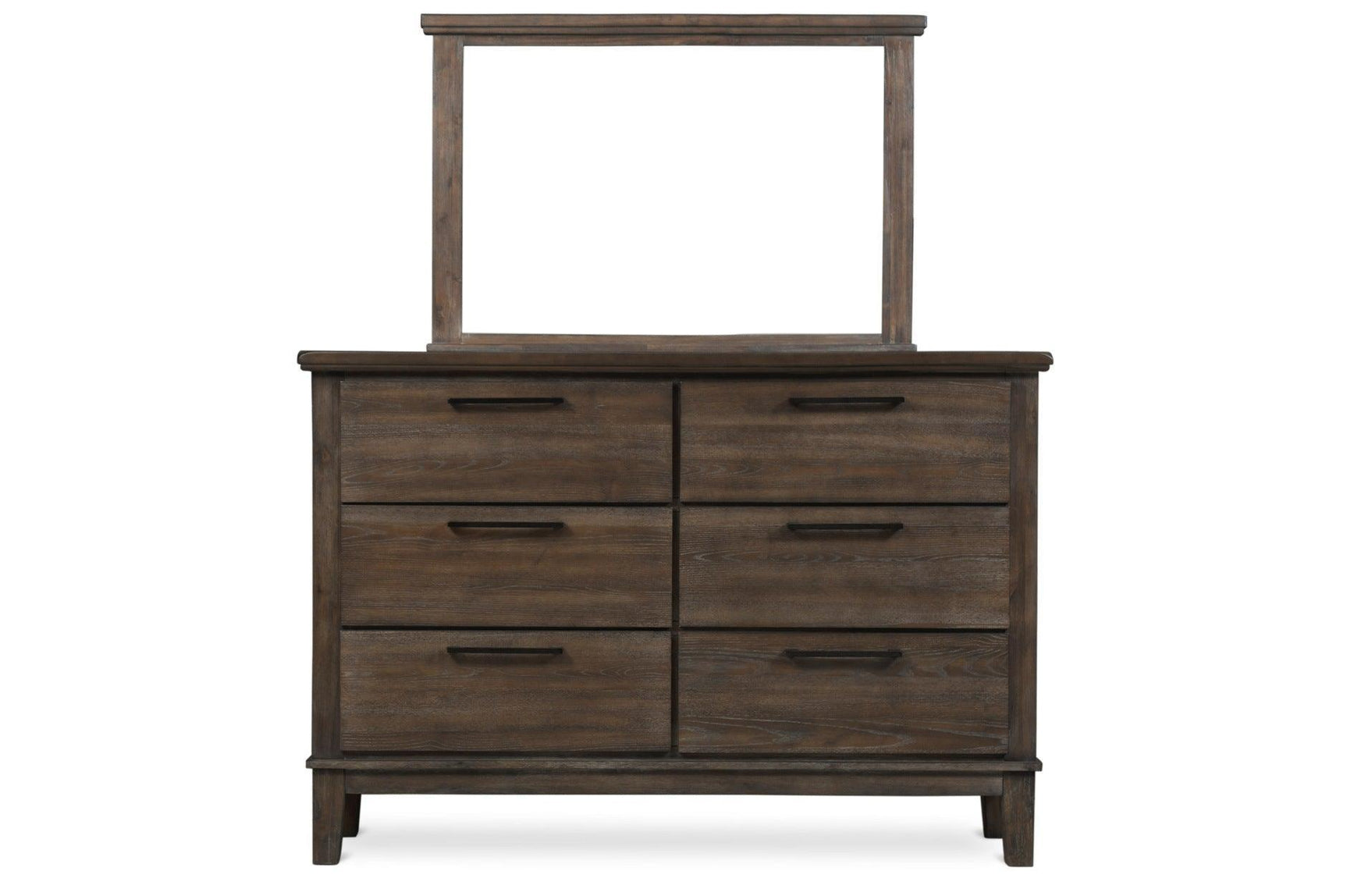 Gray Modern Traditional Solid Wood Veneers Fabric Upholstered Tufted Shelves Bedroom Set - Ella Furniture