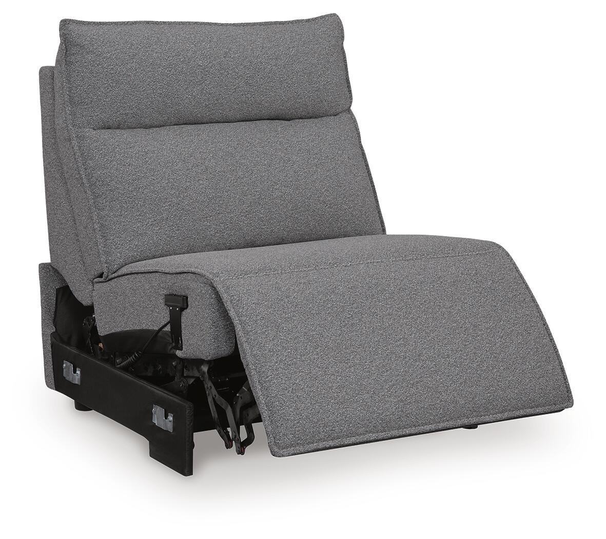 Modmax II Salt and Pepper 7-Piece Power Reclining Sectional with Audio Consoles