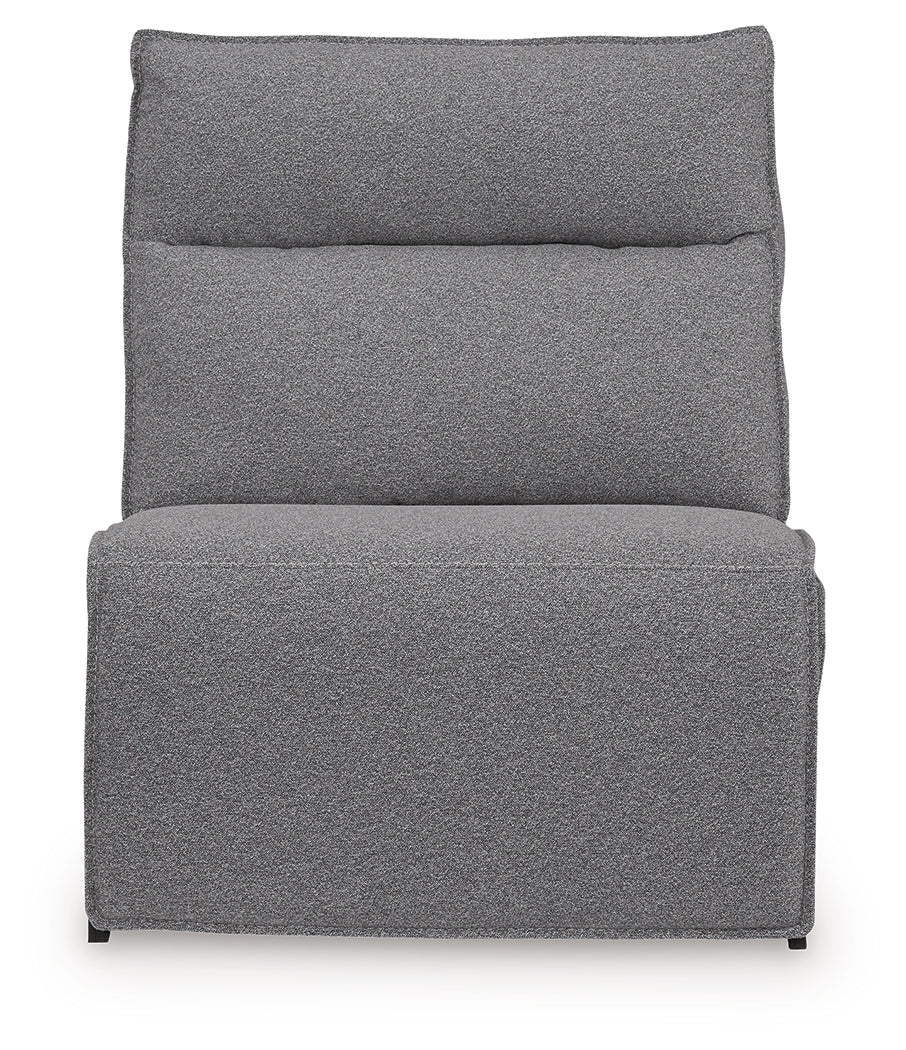 Modmax II Salt and Pepper 8-Piece Power Reclining Sectional with Console