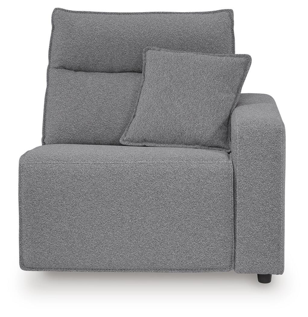 Modmax II Salt and Pepper 7-Piece Power Reclining Sectional with Audio Consoles