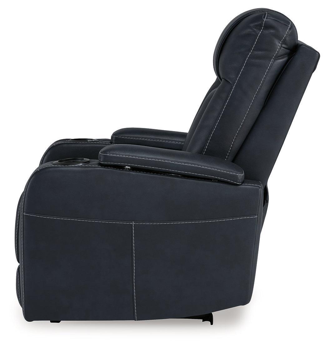 Feazada Sapphire Faux Leather Power Recliner