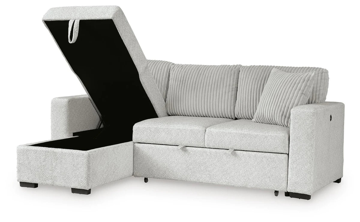 Poppleton 2-Piece Sectional with Pop Up Sleeper and Chaise