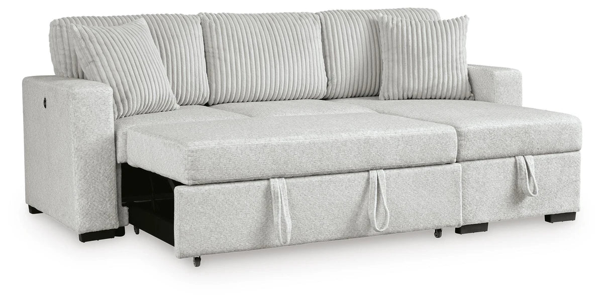 Poppleton 2-Piece Sectional with Pop Up Sleeper and Chaise