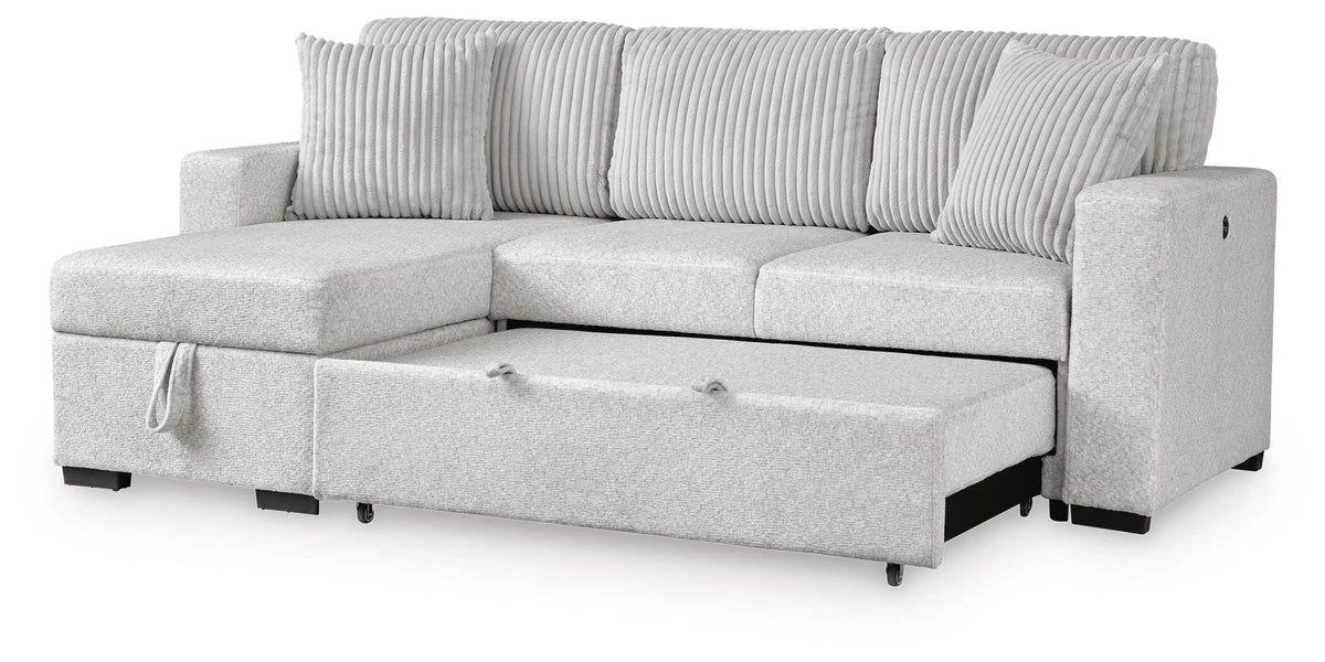 Poppleton 2-Piece Sectional with Pop Up Sleeper and Chaise