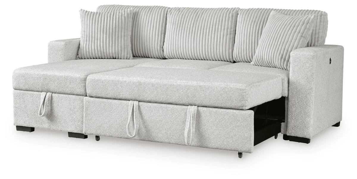 Poppleton 2-Piece Sectional with Pop Up Sleeper and Chaise