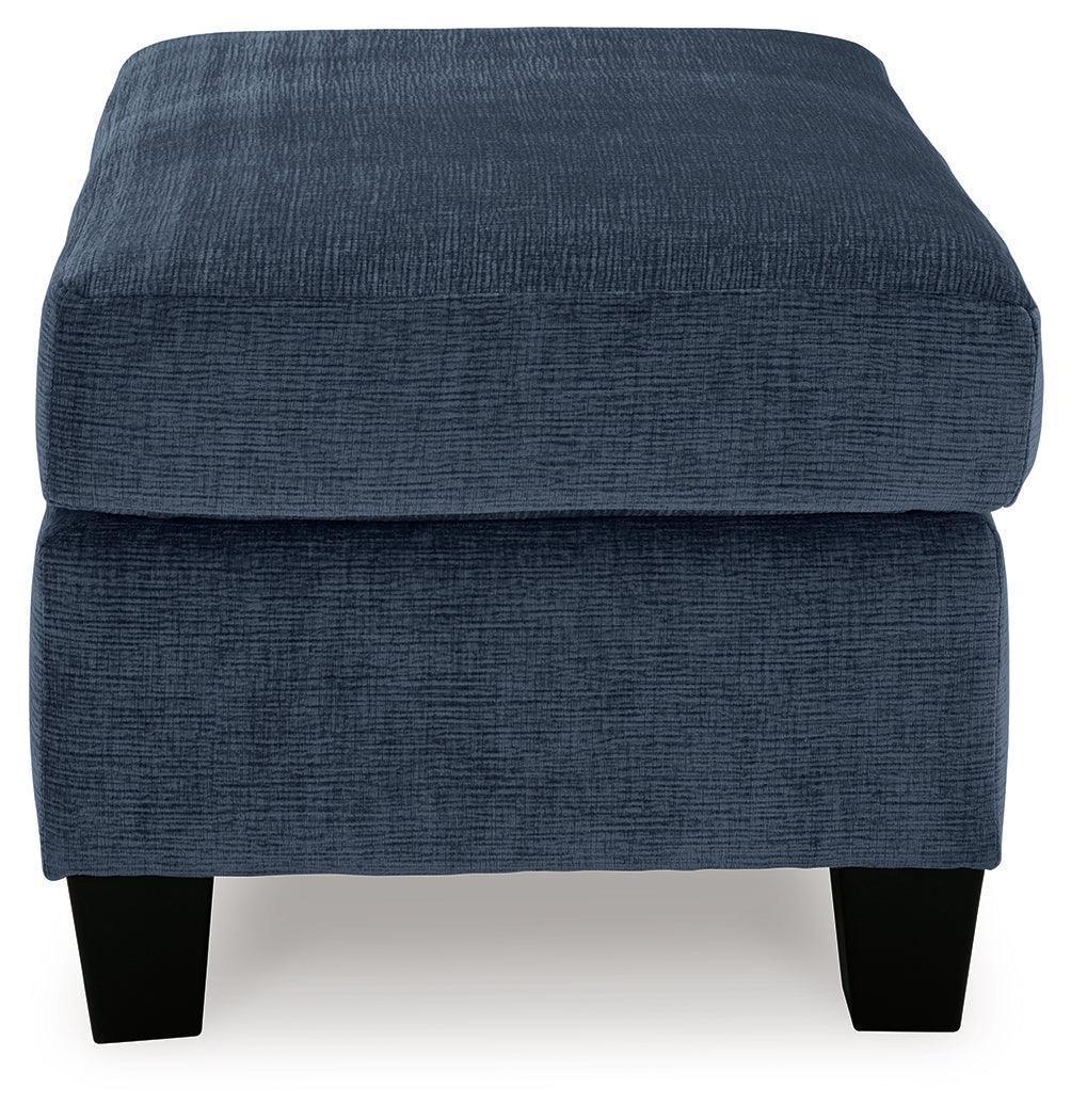 Amity Ink Bay Sofa Chaise, Chair, and Ottoman