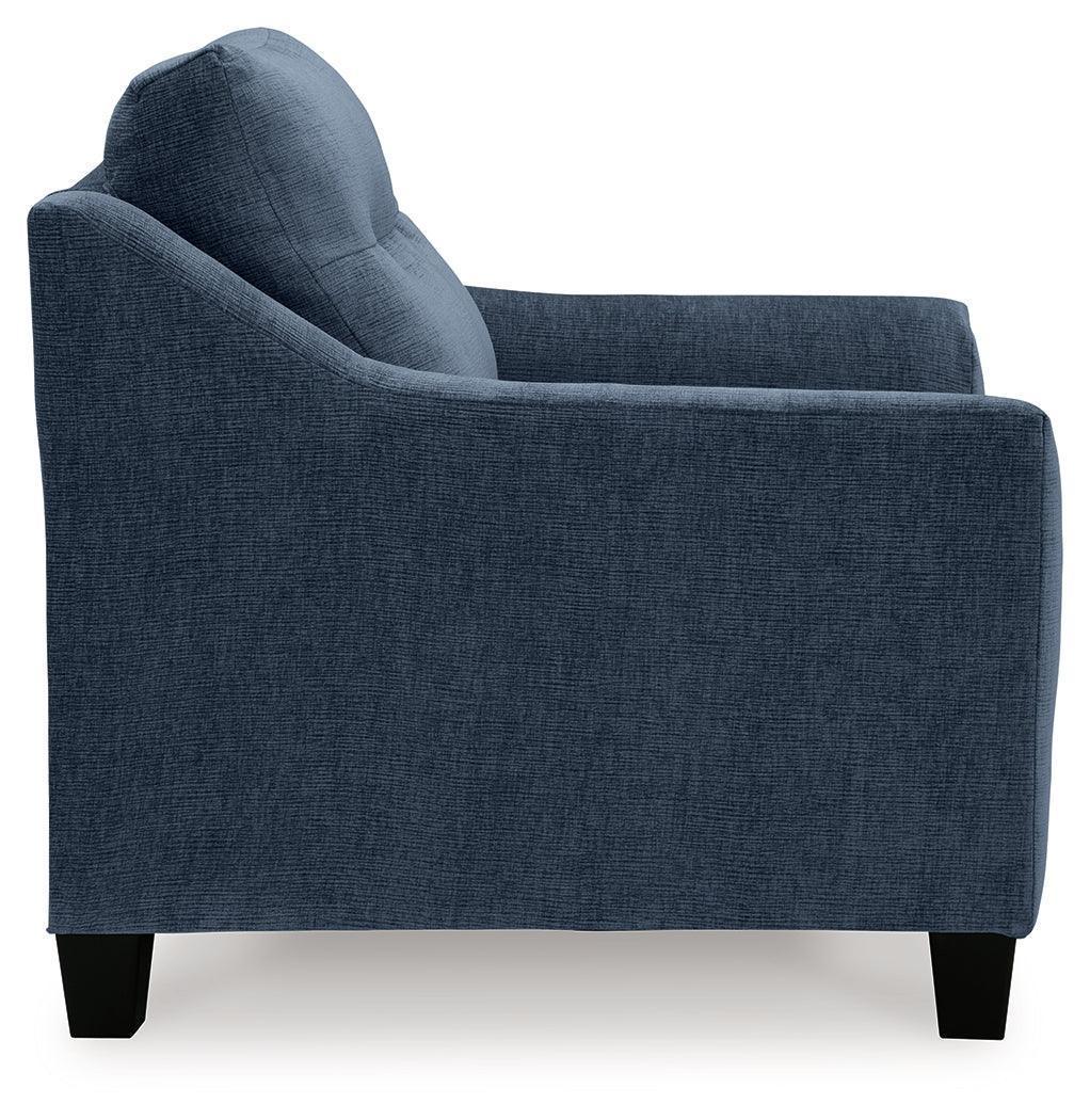 Amity Ink Bay Sofa Chaise, Chair, and Ottoman