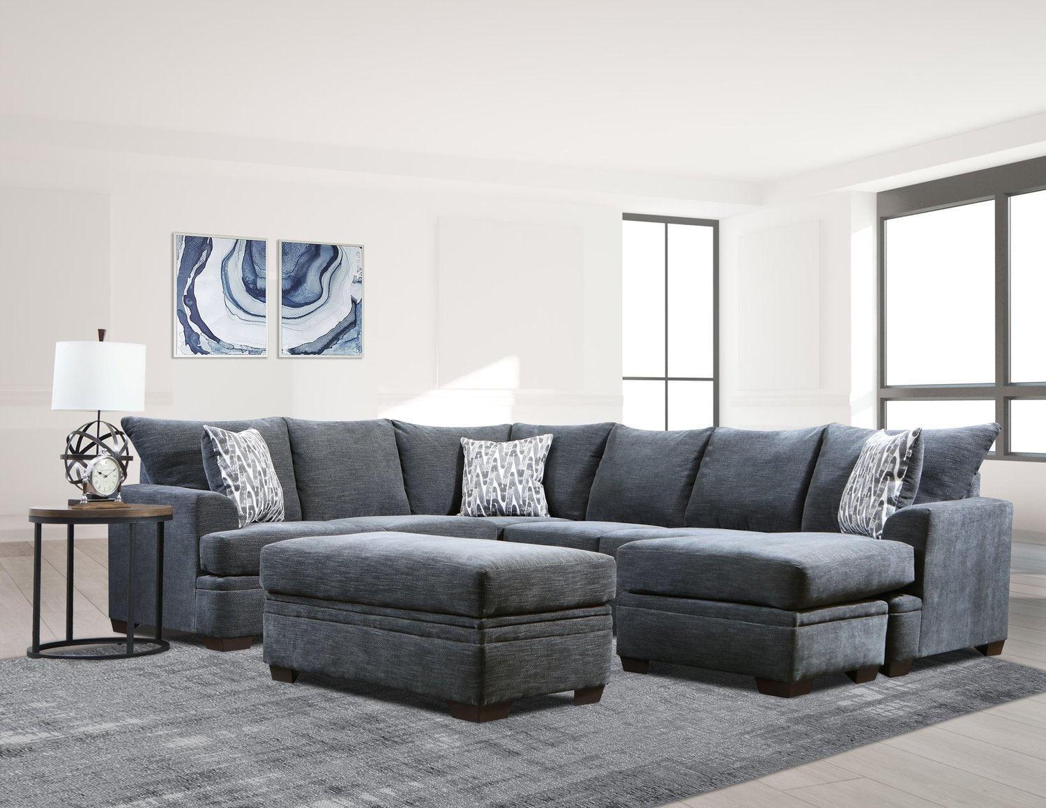 681 Gray Sectional - Ella Furniture