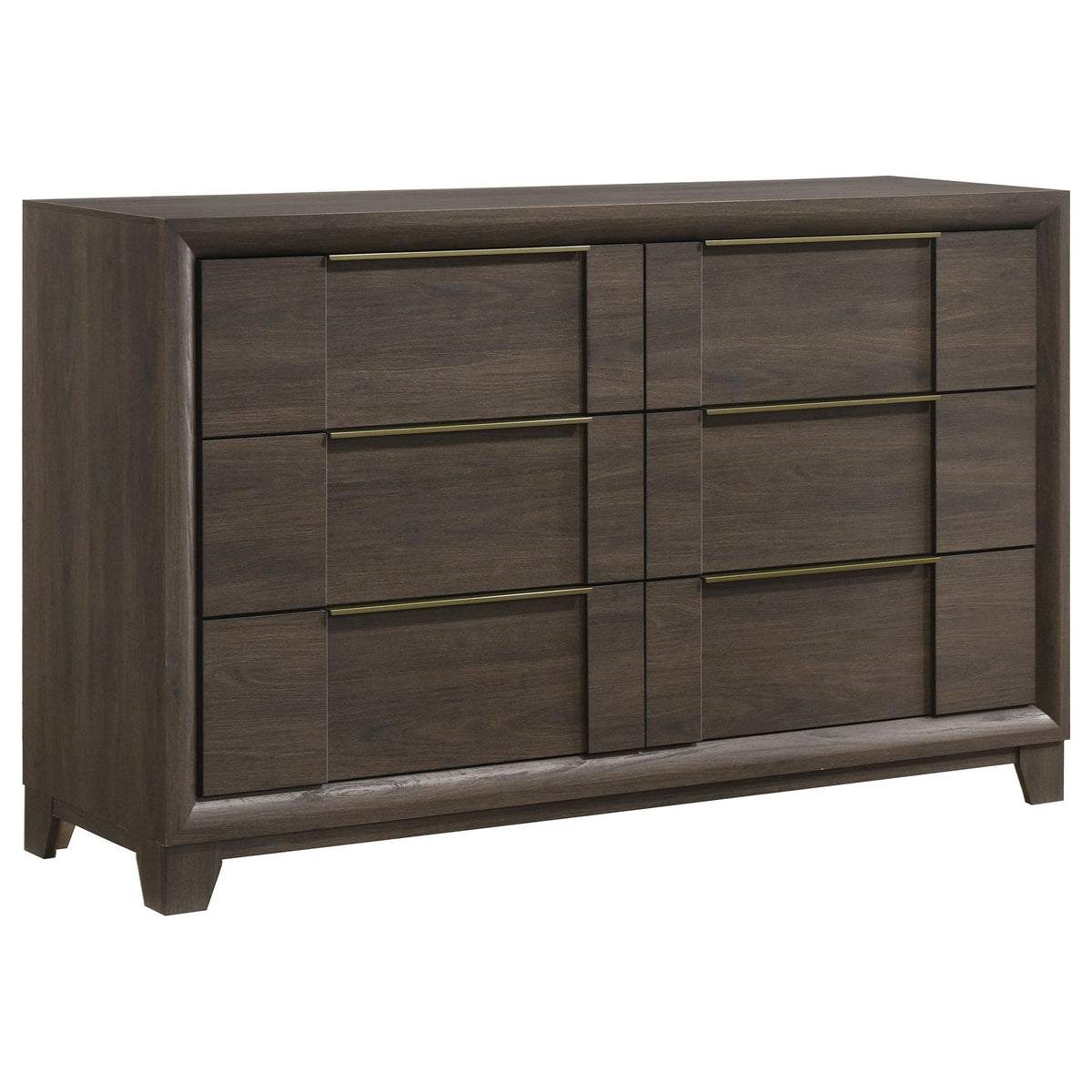 Farre 6-Drawer Dresser Dark Brown — product view