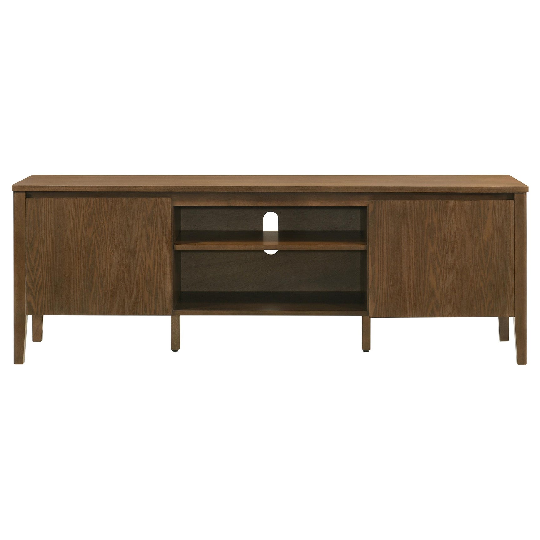 Thori 63-inch 2-door TV Stand Media Console Dark Brown