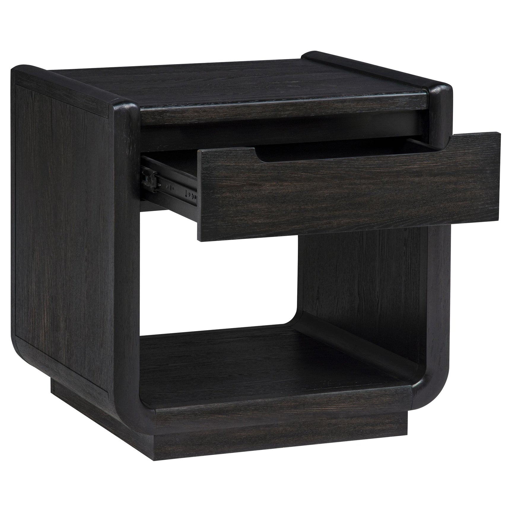 Leandro 3-piece Wood Coffee and End Table Set Burnished Black