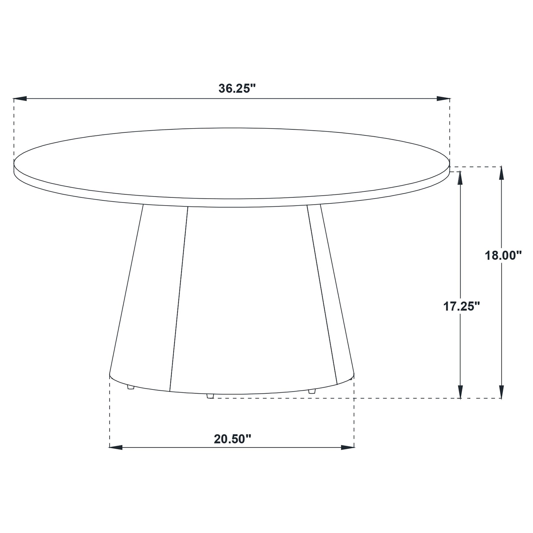 Franklin 2-piece Round Pedestal Coffee Table Set Dark Brown