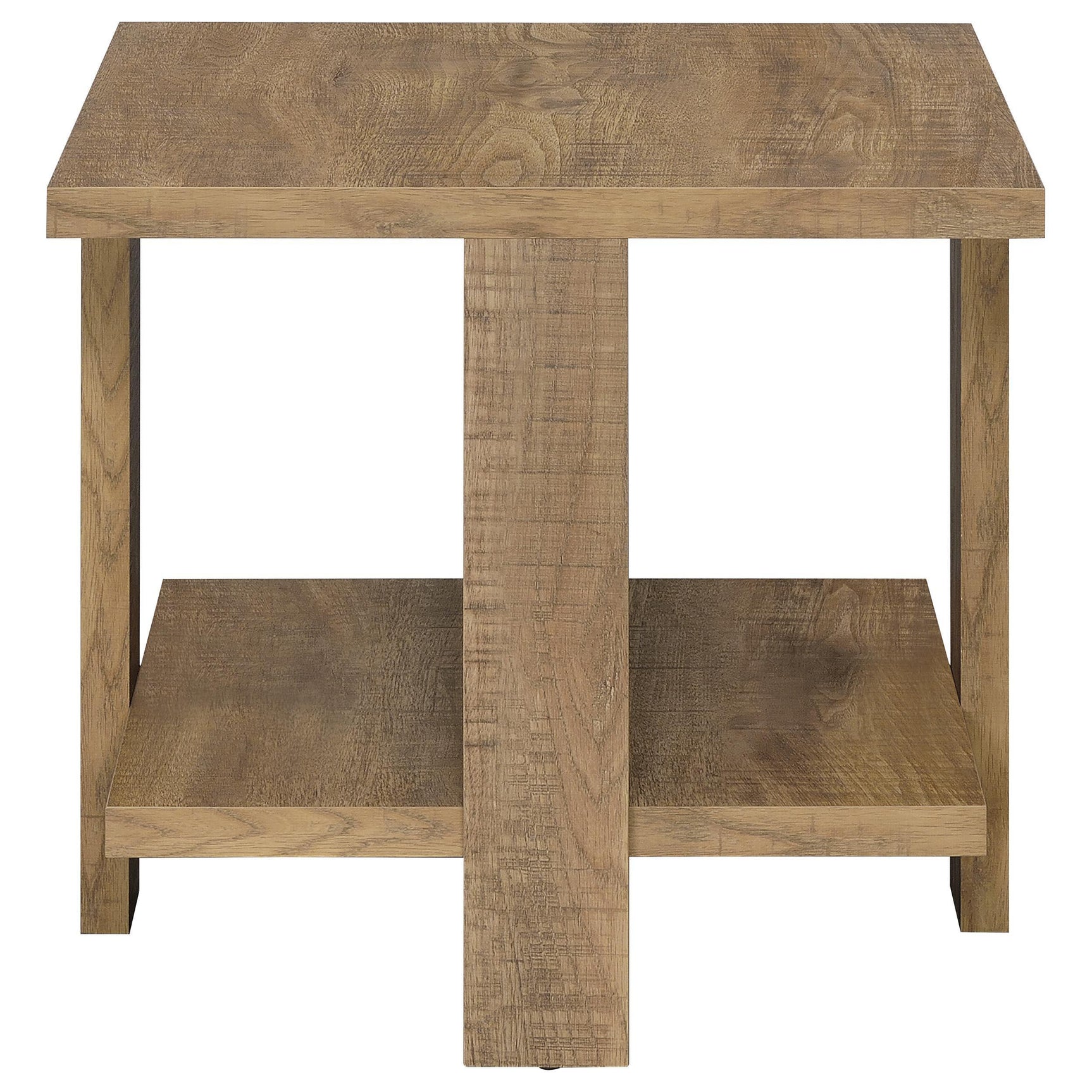 Dawn 2-piece Round Coffee and End Table Set Mango Brown