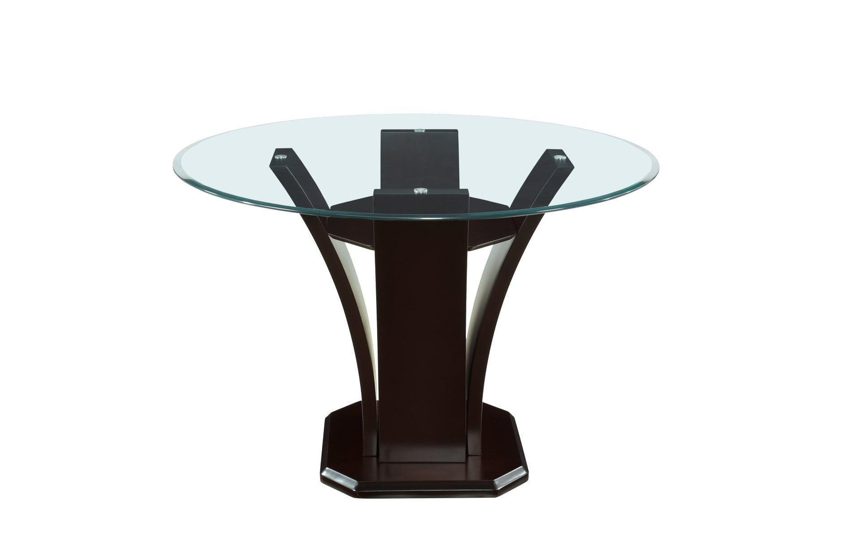 Daisy Round Dark Cherry Counter Height Set