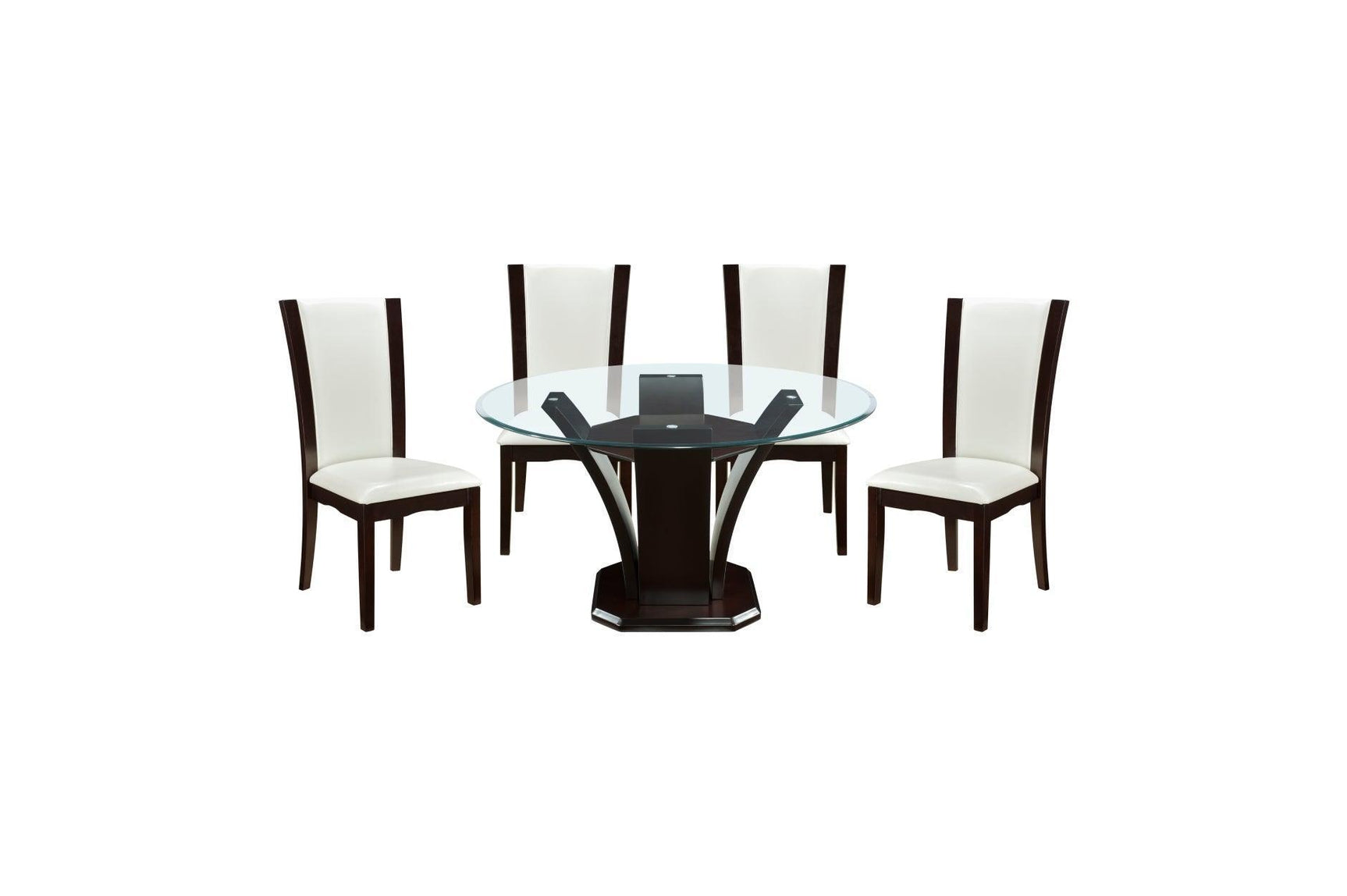 Daisy Round White Cherry Dining Room Set