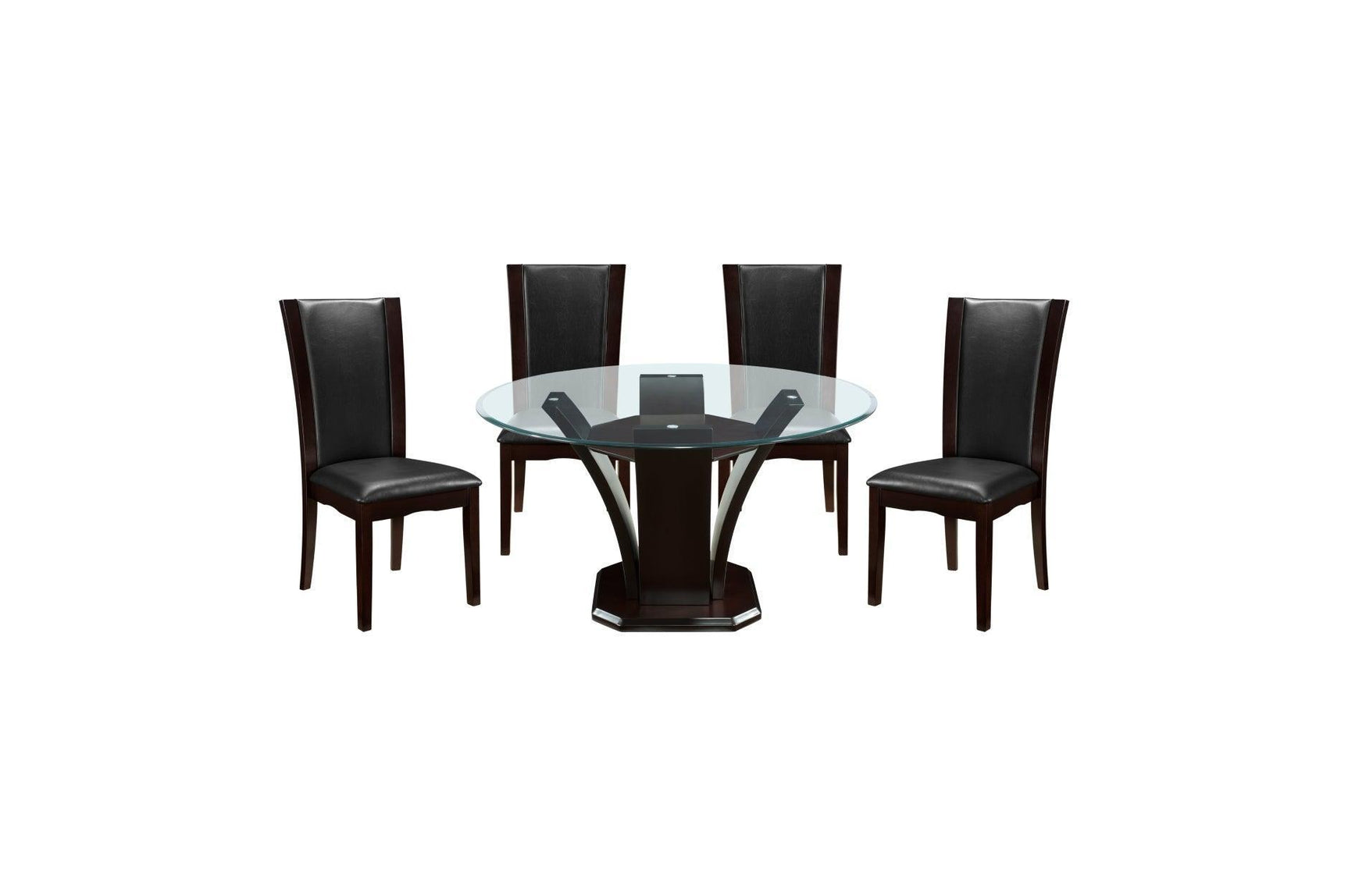 Daisy Round White Cherry Dining Room Set