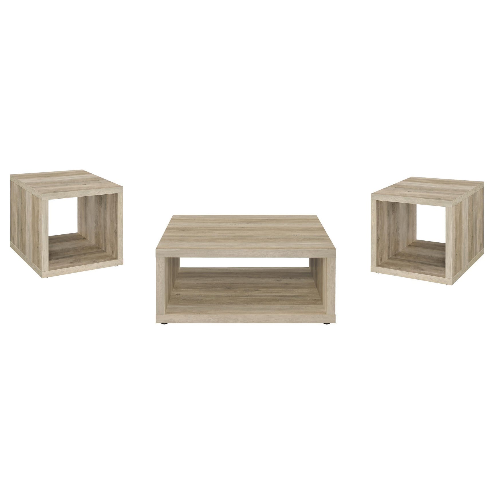 Frisco 3-piece Coffee and End Table Set Distressed Pine