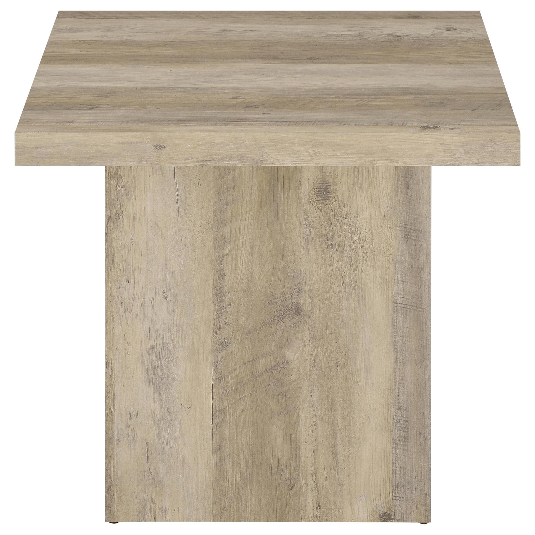 Devar 3-piece Square Coffee End Table Set Distressed Pine