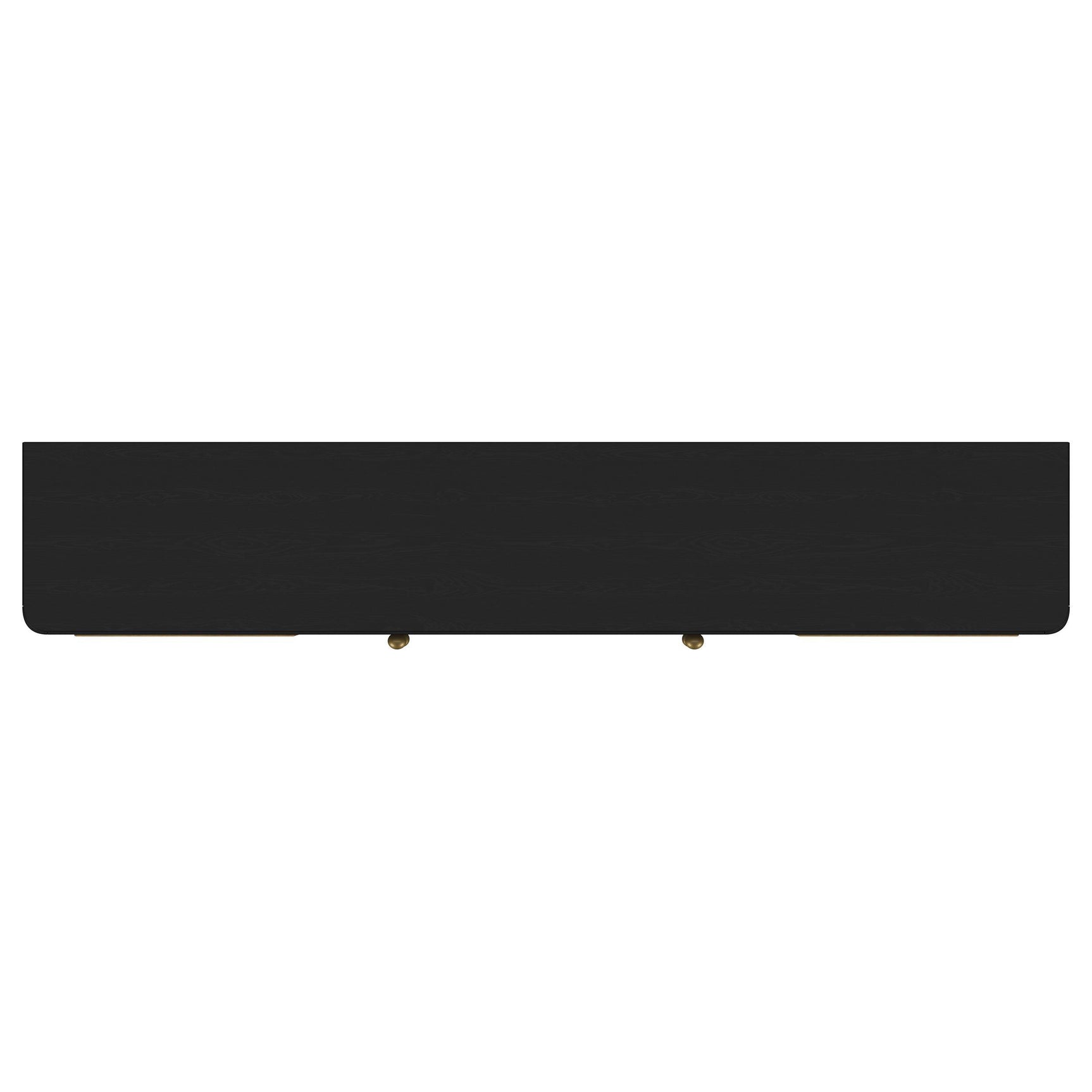Arini Rattan Cane 2-door TV Stand Media Console Black