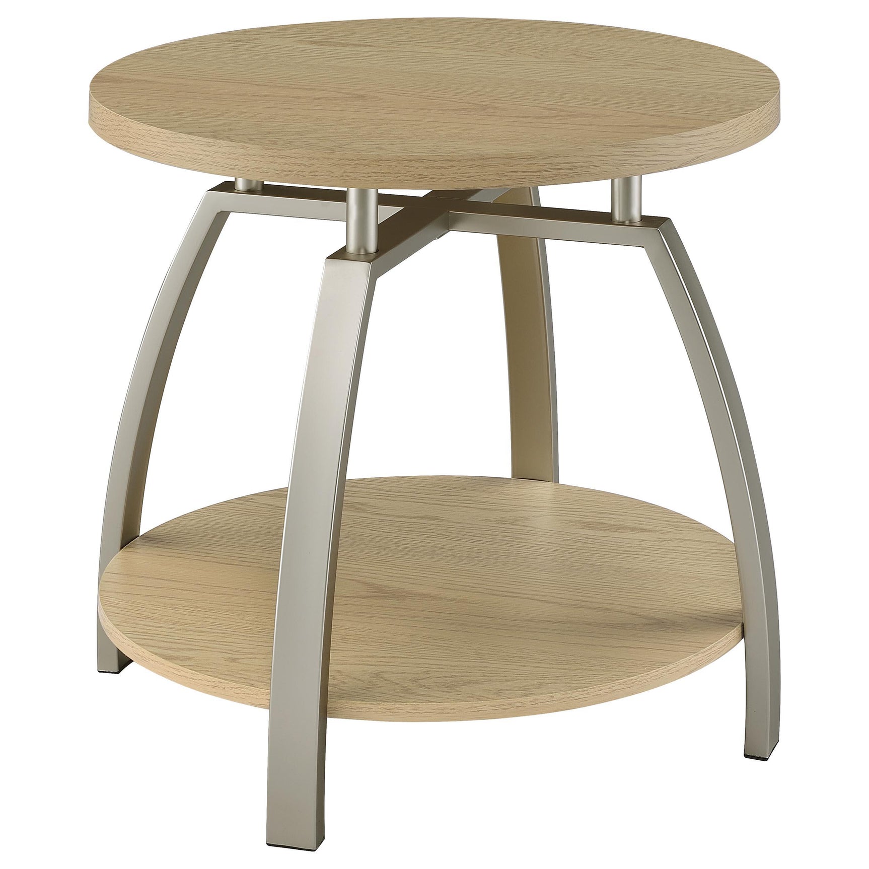 Dacre 3-piece Round Coffee and End Table Set Greige