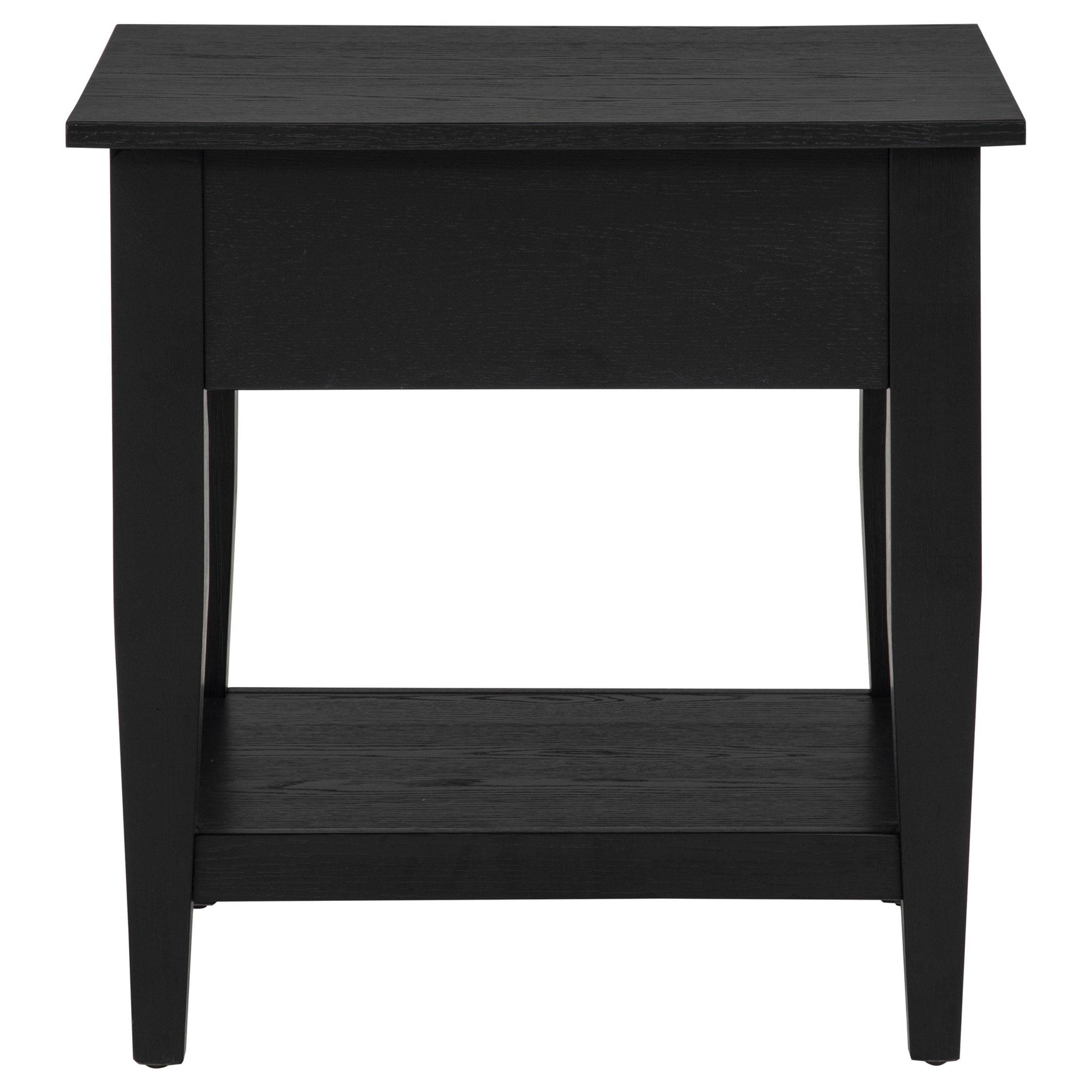 Lindenton 1-drawer Wood Occasional Side End Table Black