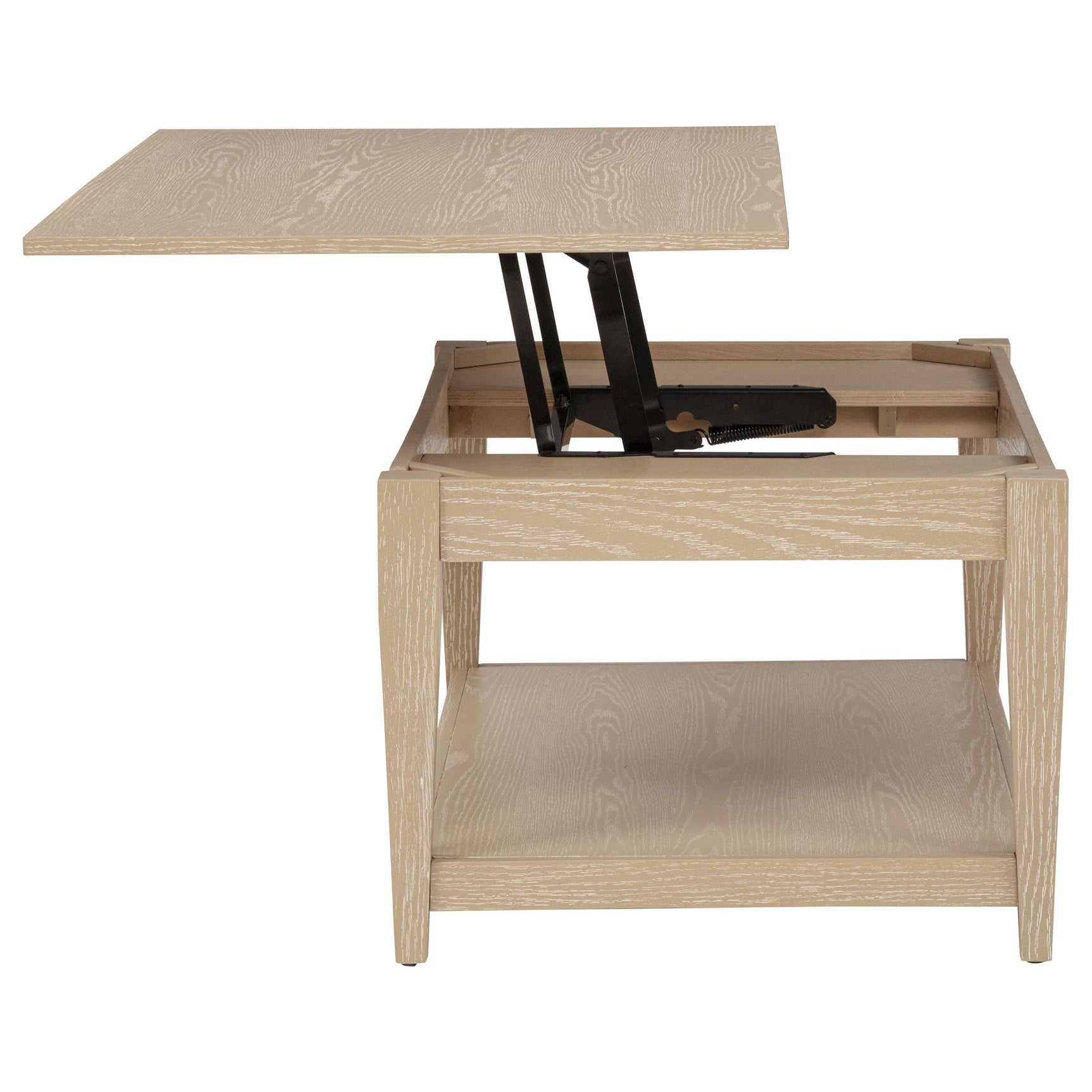 Lindenton 2-piece Wood Lift-Top Coffee and End Table Set Blonde