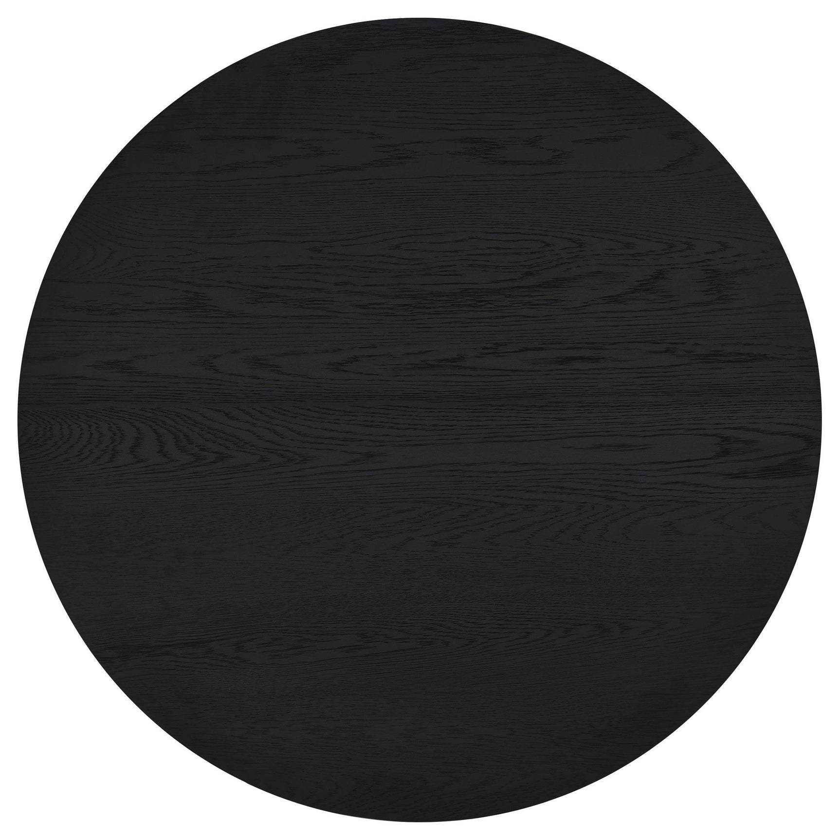Sweeney 2-piece Round Wood Occasional Nesting Table Set Black