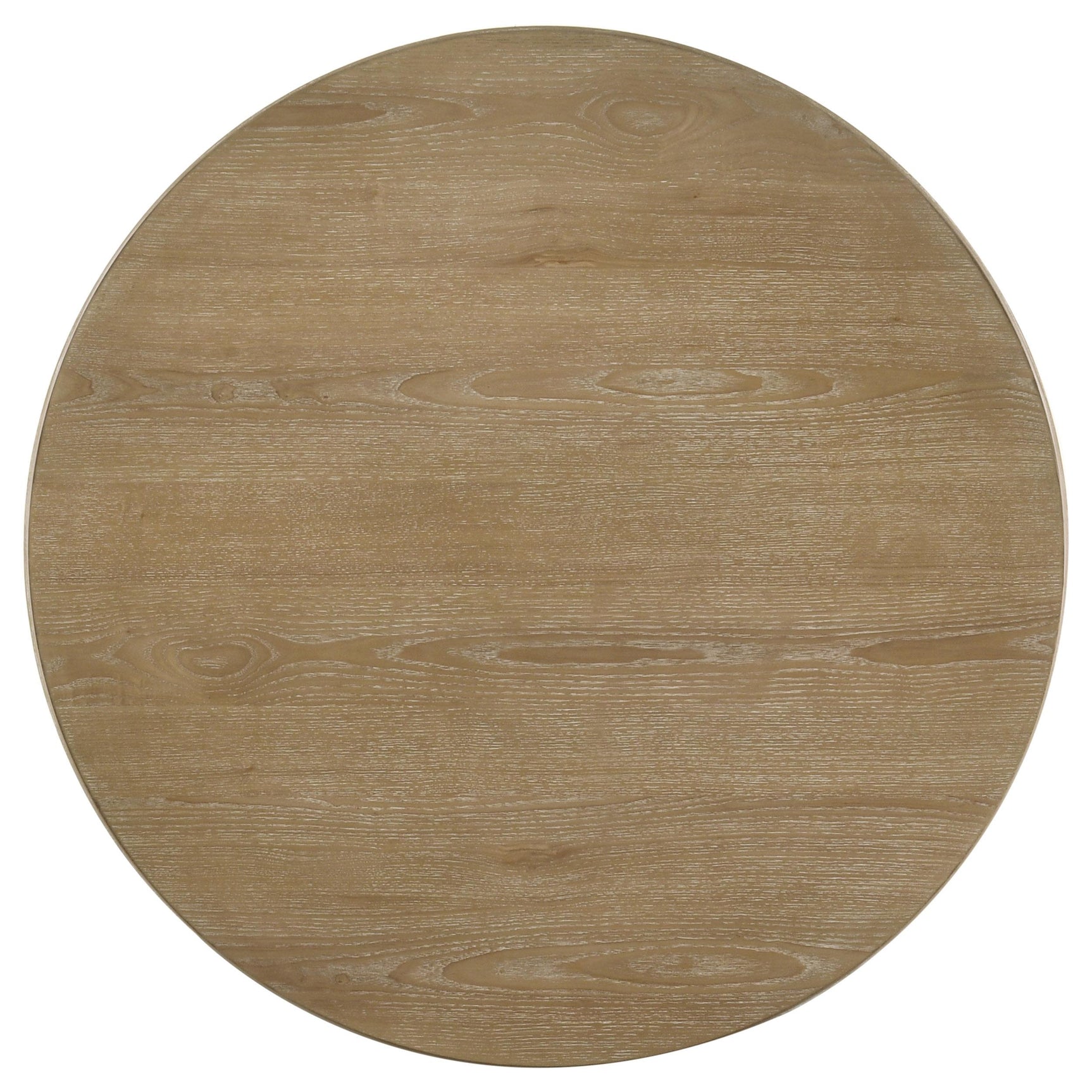 Adina 2-piece Round Coffee Table Set Distressed Light Brown