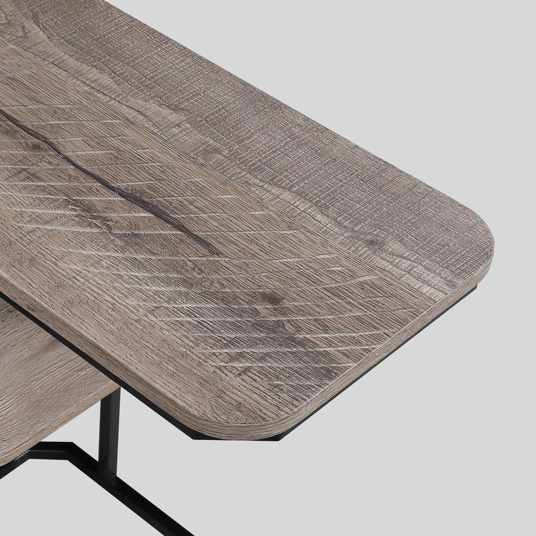 Ida Weathered Gray Side Table