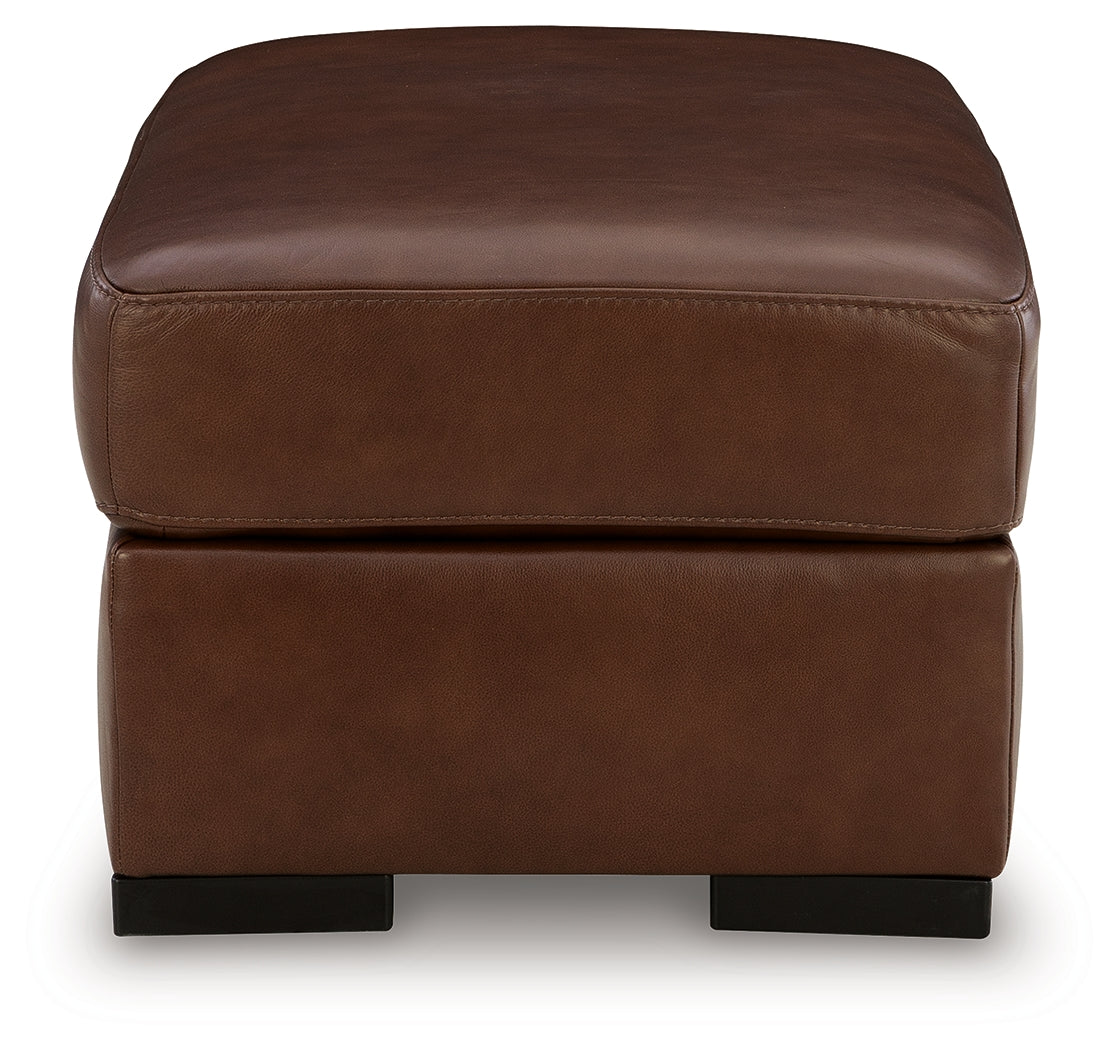 Brogliano Canyon Leather Ottoman