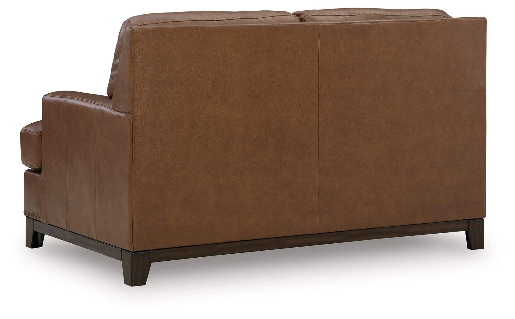 Saonara Amber Leather Loveseat