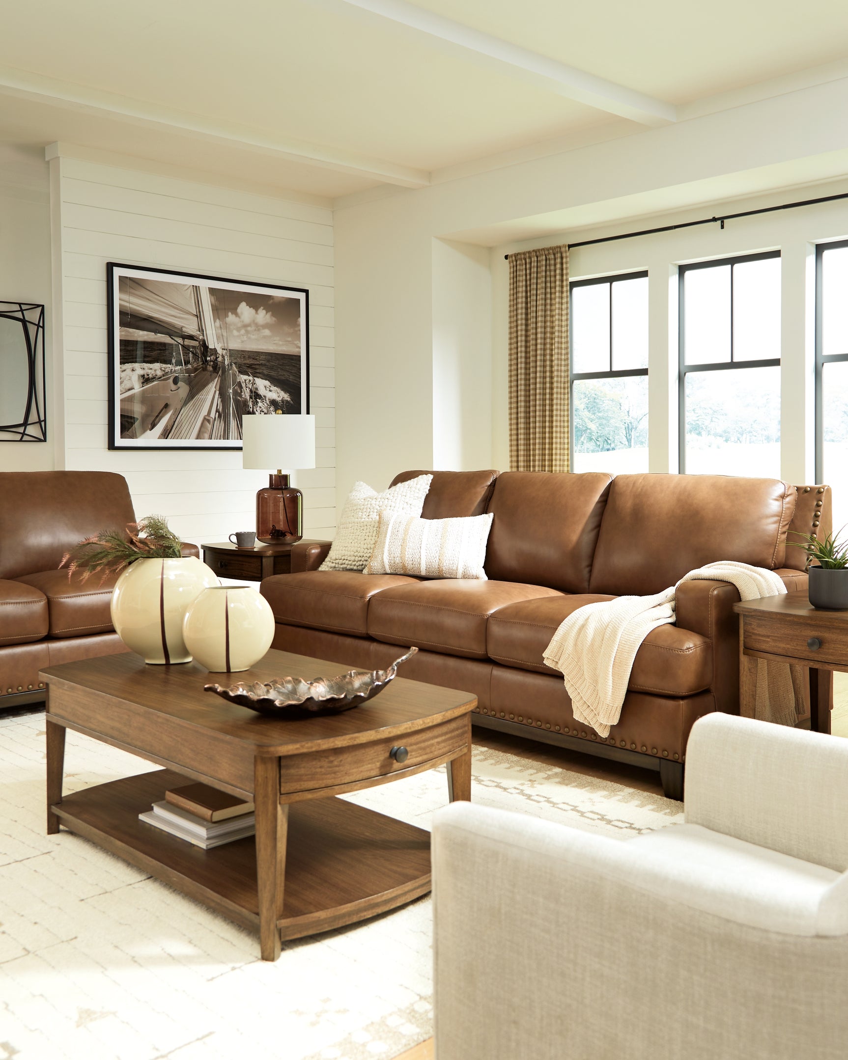 Saonara Amber Sofa and Loveseat
