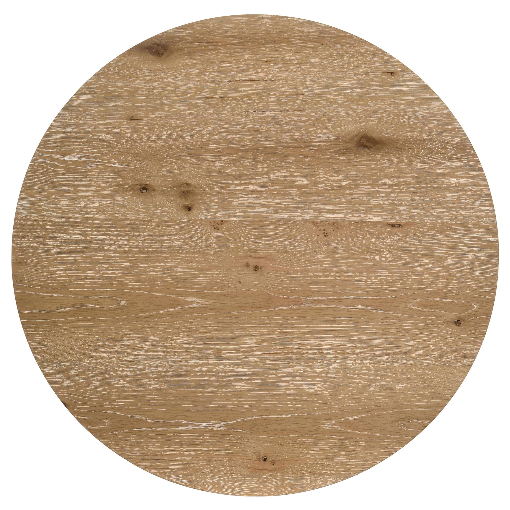 Kessler 3-piece Round Sculptural Wood Coffee Table Set Light Oak
