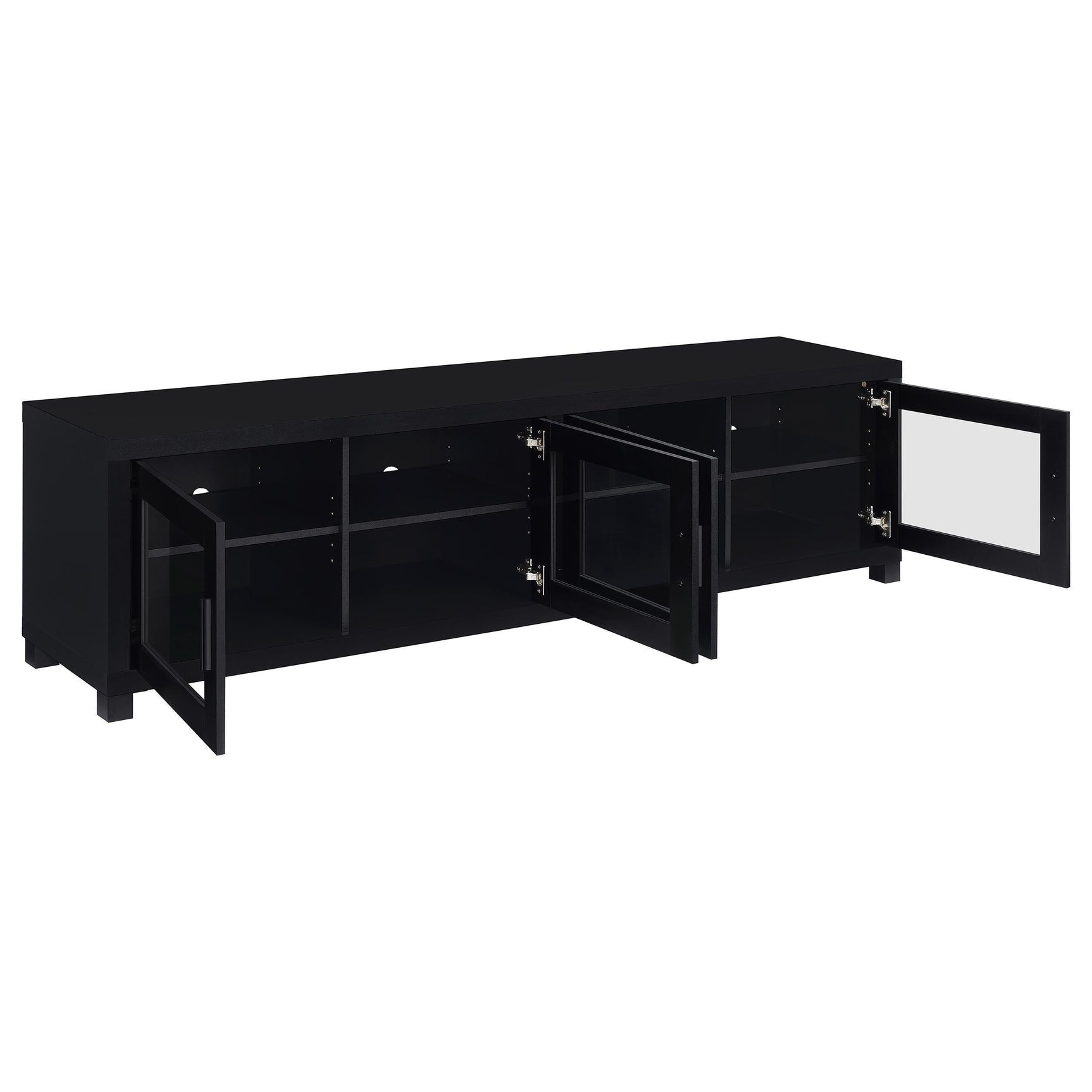 Jupiter 3-Piece Entertainment Center 79-inch TV Stand Black