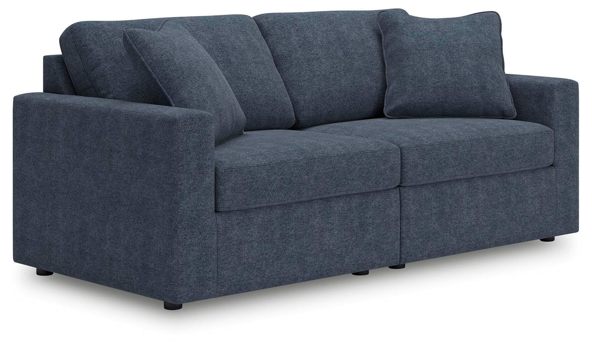 Modmax Ink Sofa and Loveseat Set — angled view