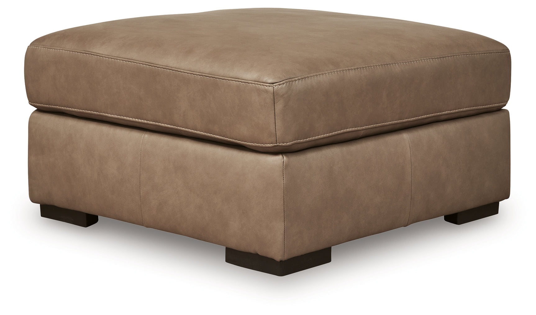 Veronella Sahara Leather Oversized Accent Ottoman