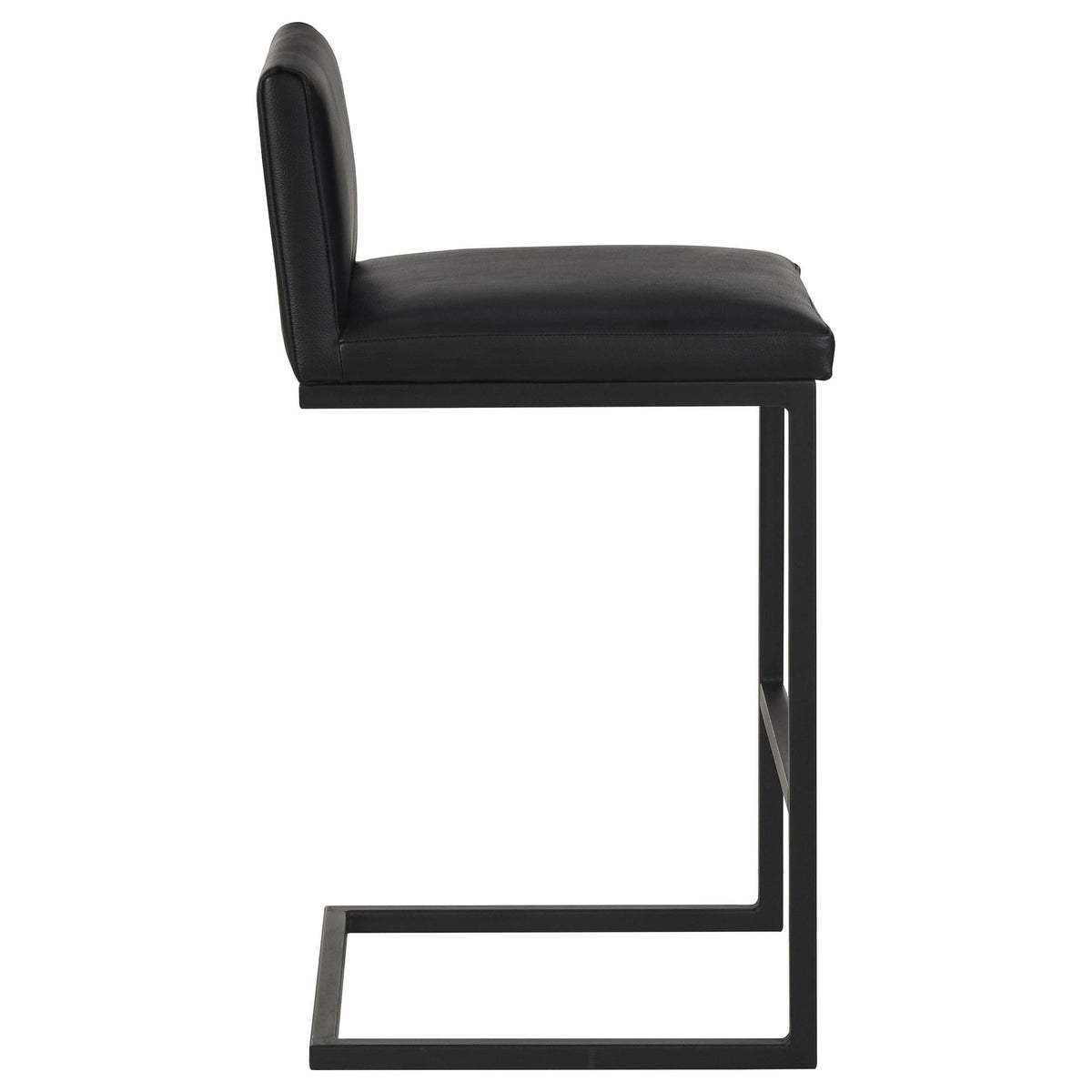 Vardon Genuine Leather Bar Stool Black Set of 2 — product image 8