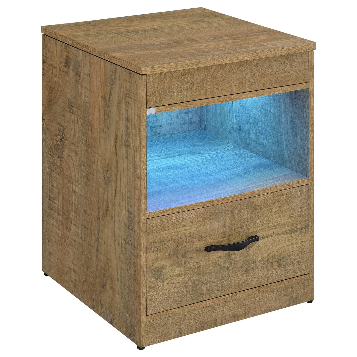 Fabre Extendable Top 1-Drawer Nightstand in Mango — product image 2