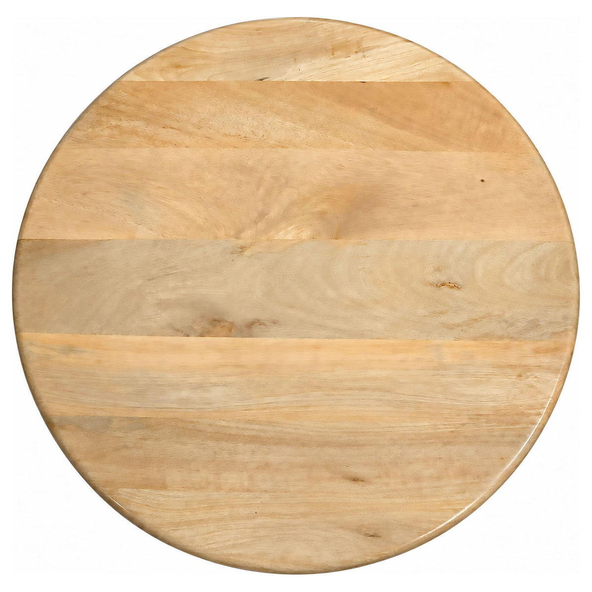 Dale Sculptural Round Solid Mango Wood End Table Natural Mango — product image 4