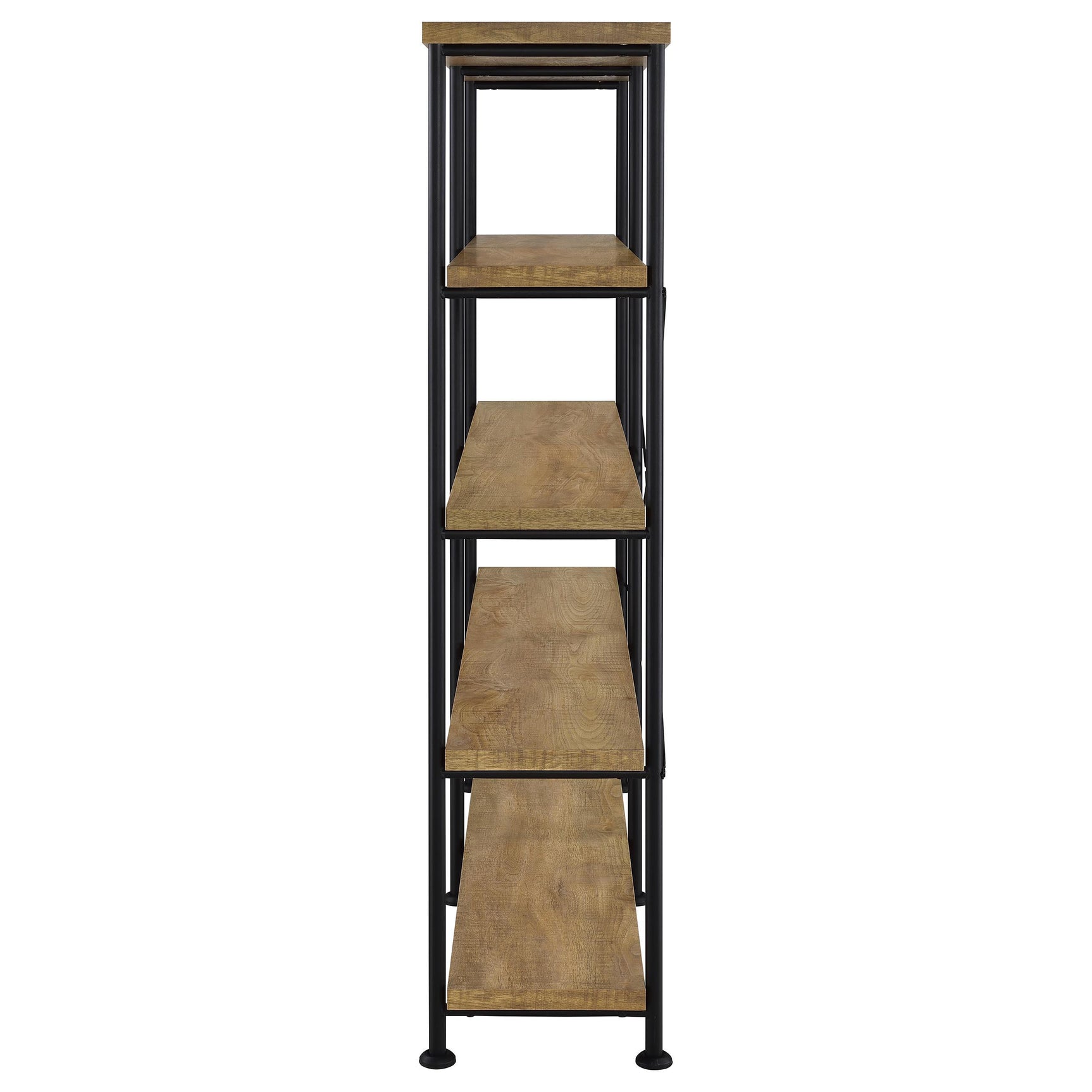 Analiese 63-inch 4-shelf Double Bookshelf Mango